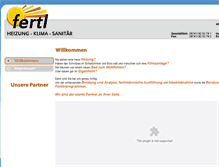 Tablet Screenshot of fertl-heizung.de